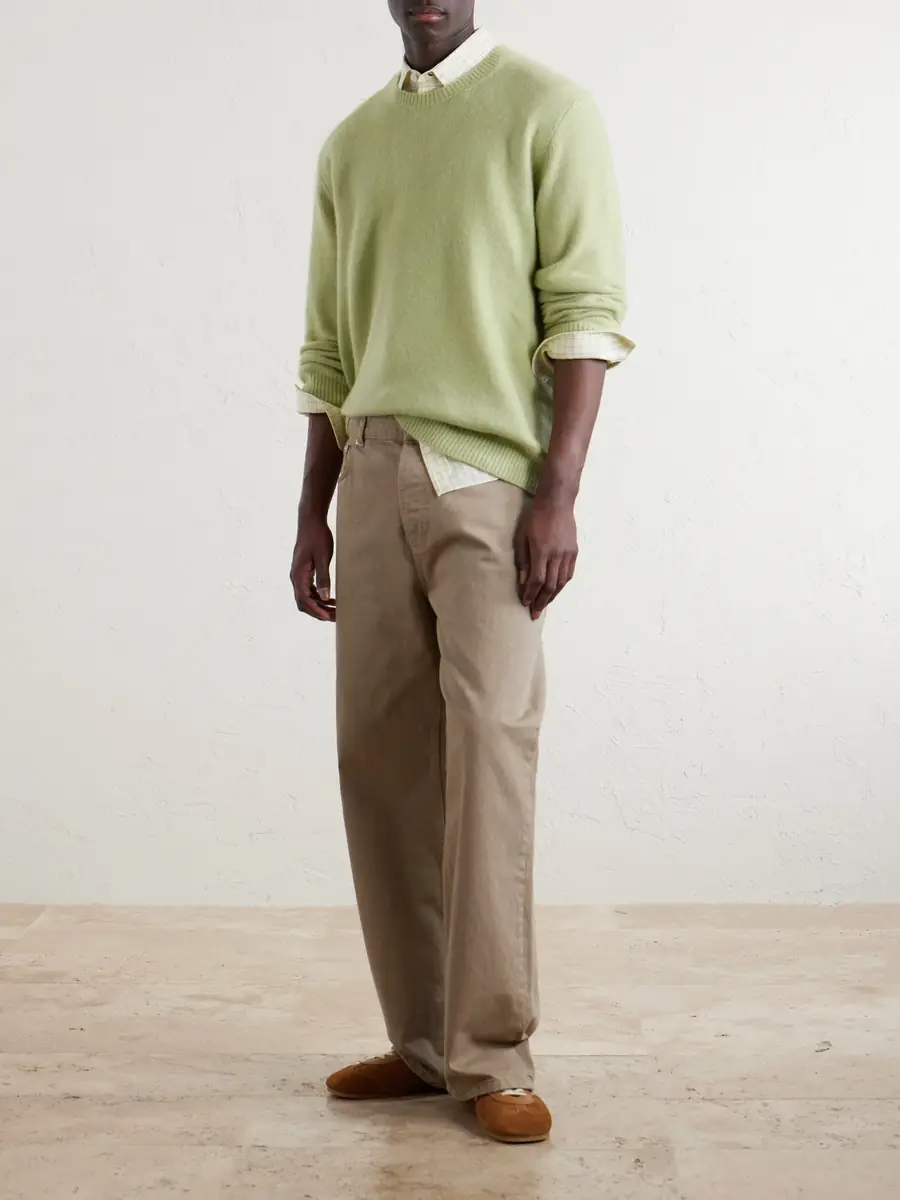 The Elder Statesman Nimbus Cashmere and Silk-Blend Sweater - Men | Thumbnail 2 The Elder Statesman Nimbus Cashmere and Silk-Blend Sweater - Men | Thumbnail 2