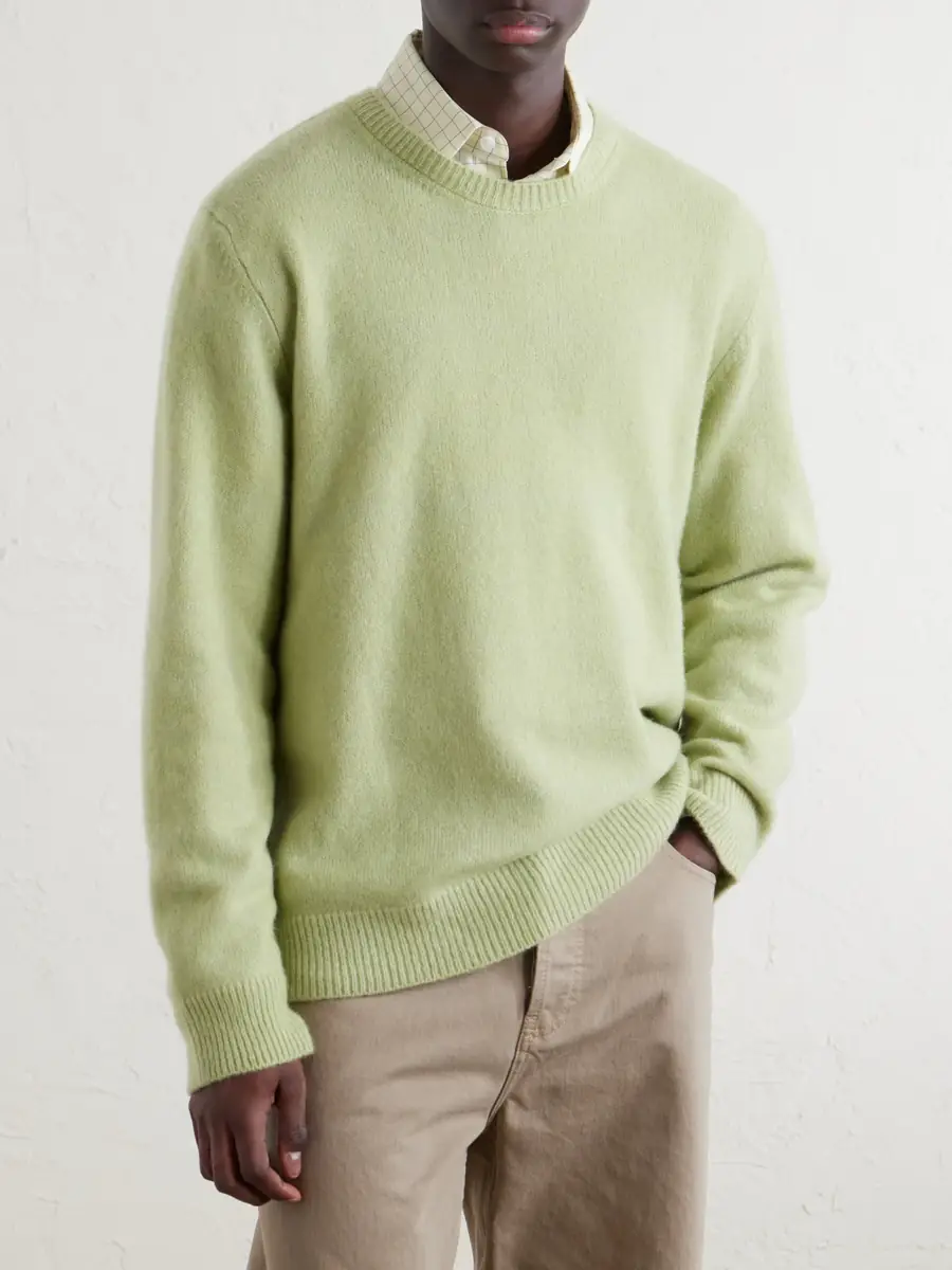 The Elder Statesman Nimbus Cashmere and Silk-Blend Sweater - Men | Thumbnail 3 The Elder Statesman Nimbus Cashmere and Silk-Blend Sweater - Men | Thumbnail 3