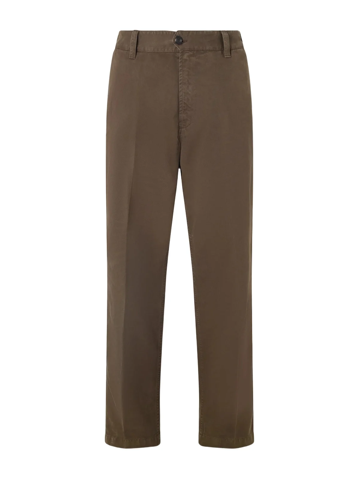 Straight-Leg Peached Cotton-Twill Trousers - Men Straight-Leg Peached Cotton-Twill Trousers - Men