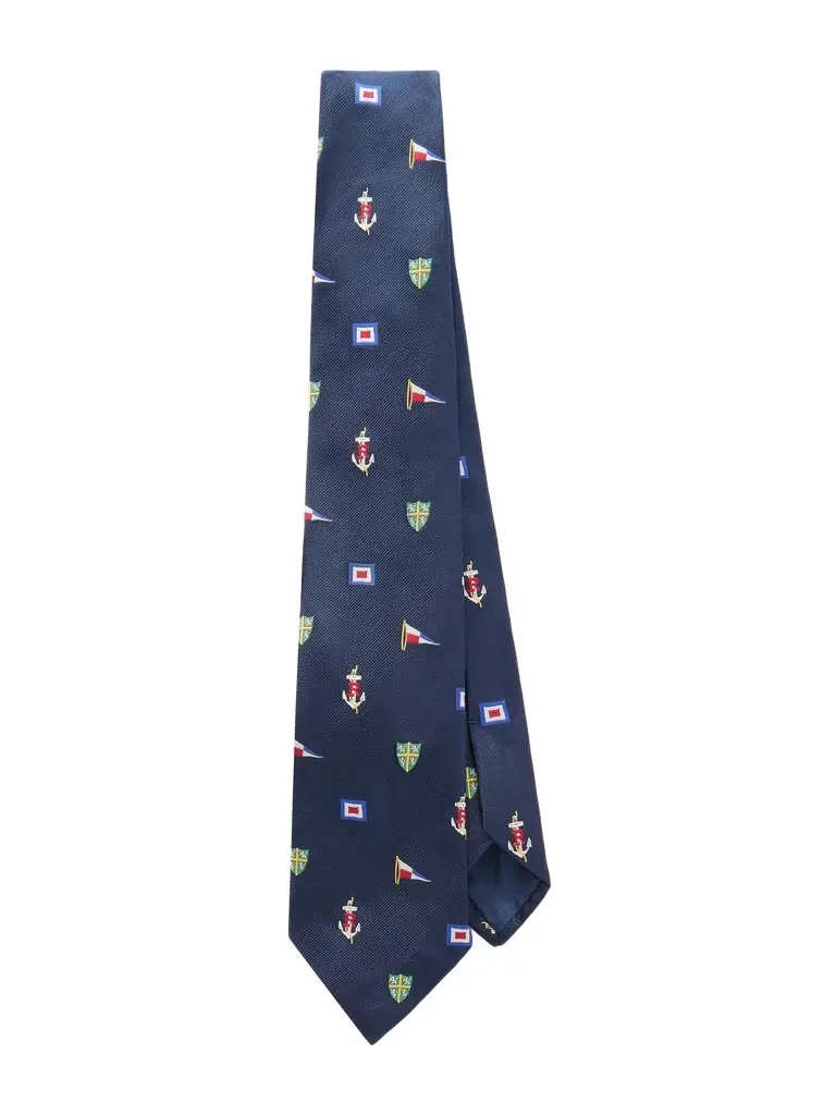 Polo Ralph Lauren 8cm Embroidered Silk Tie - Men | Image 1 Polo Ralph Lauren 8cm Embroidered Silk Tie - Men | Image 1