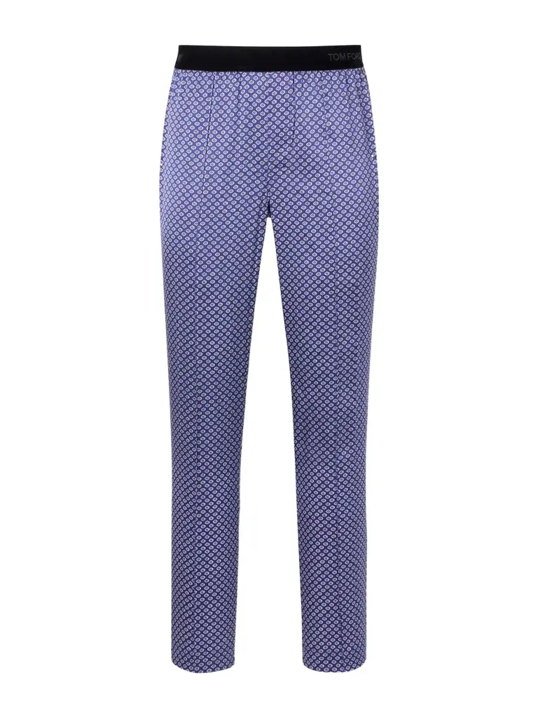 Tom Ford Printed Silk-Blend Satin Pyjama Trousers - Men | Image 1 Tom Ford Printed Silk-Blend Satin Pyjama Trousers - Men | Image 1