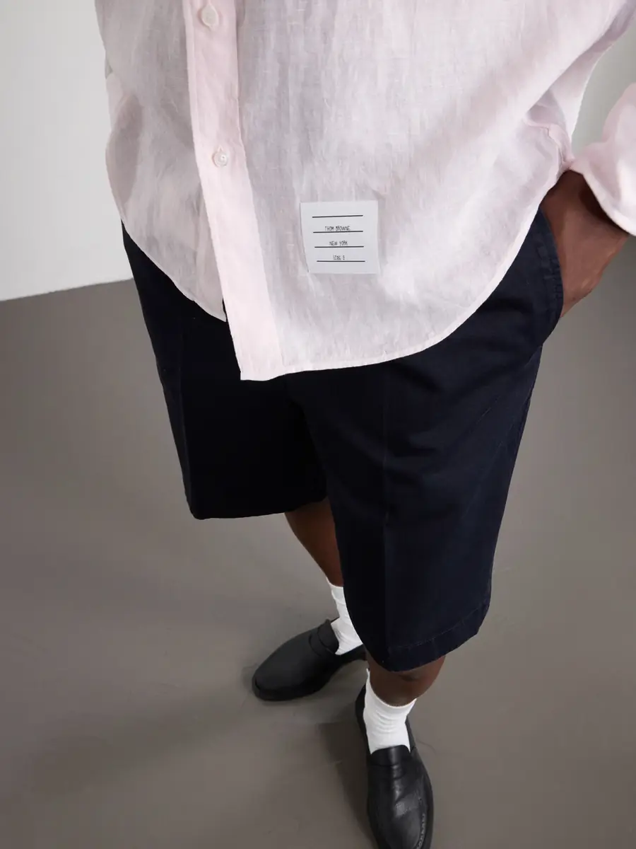Thom Browne Button-Down Collar Garment-Dyed Linen Shirt - Men | Thumbnail 5 Thom Browne Button-Down Collar Garment-Dyed Linen Shirt - Men | Thumbnail 5