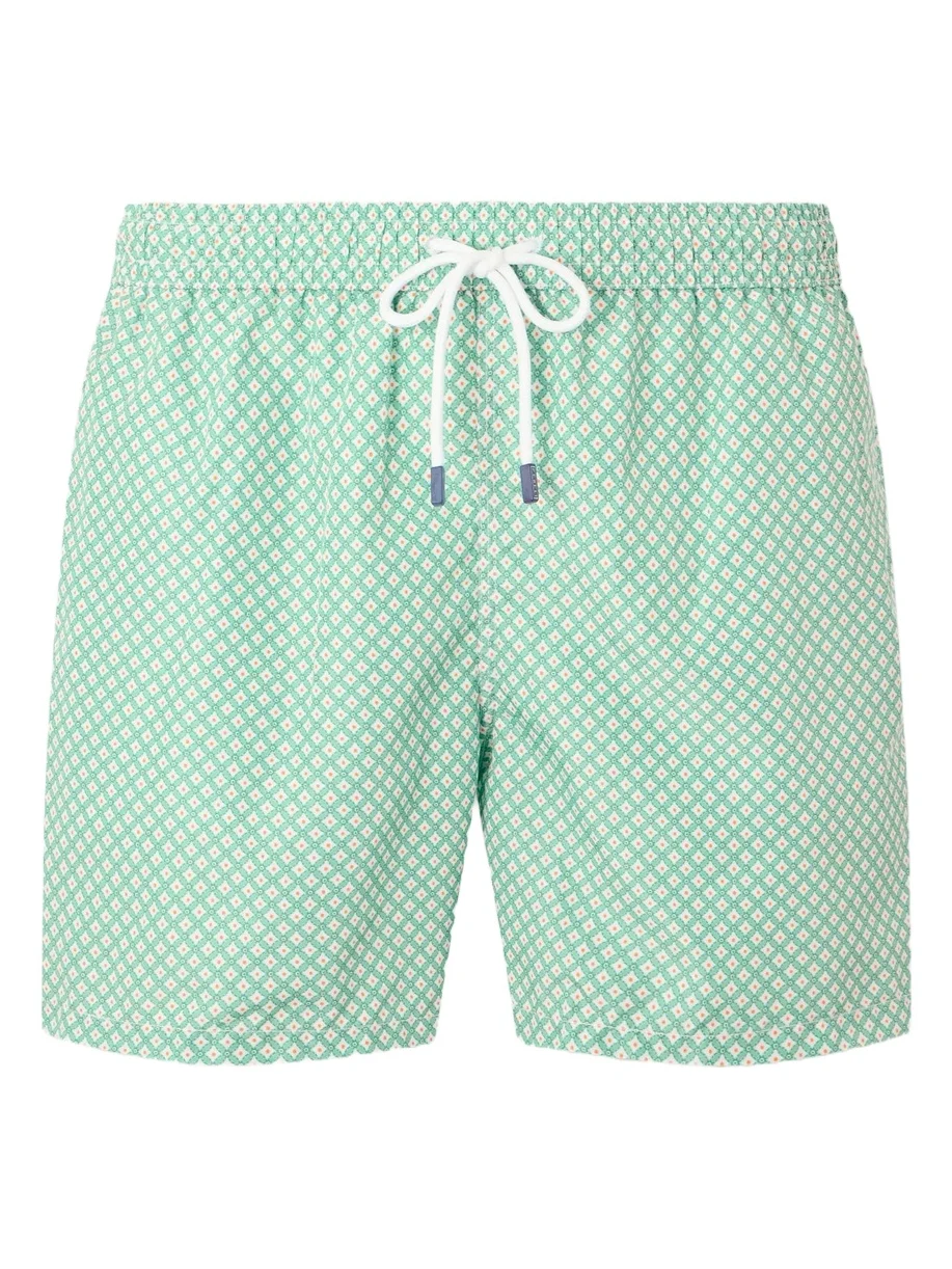 Madeira Straight-Leg Mid-Length Printed Swim Shorts - Men
