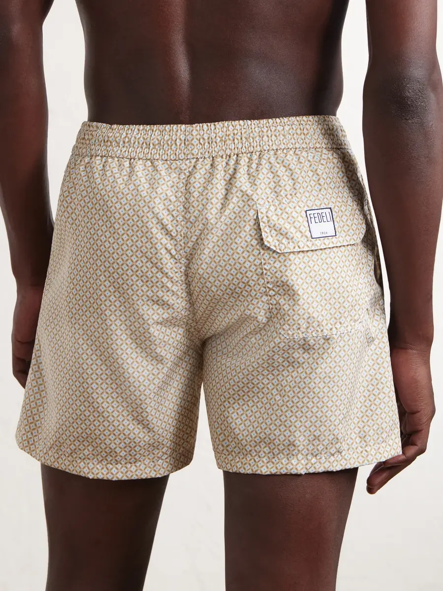FEDELI Madeira Straight-Leg Mid-Length Printed Swim Shorts - Men | Thumbnail 3 FEDELI Madeira Straight-Leg Mid-Length Printed Swim Shorts - Men | Thumbnail 3