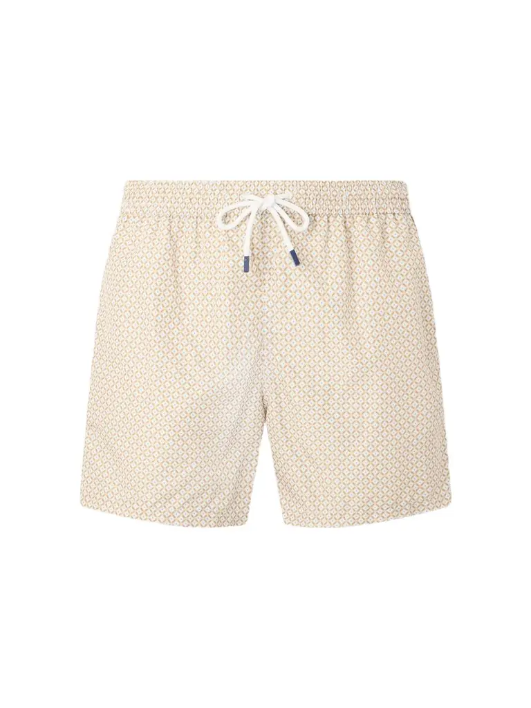 FEDELI Madeira Straight-Leg Mid-Length Printed Swim Shorts - Men | Image 1 FEDELI Madeira Straight-Leg Mid-Length Printed Swim Shorts - Men | Image 1