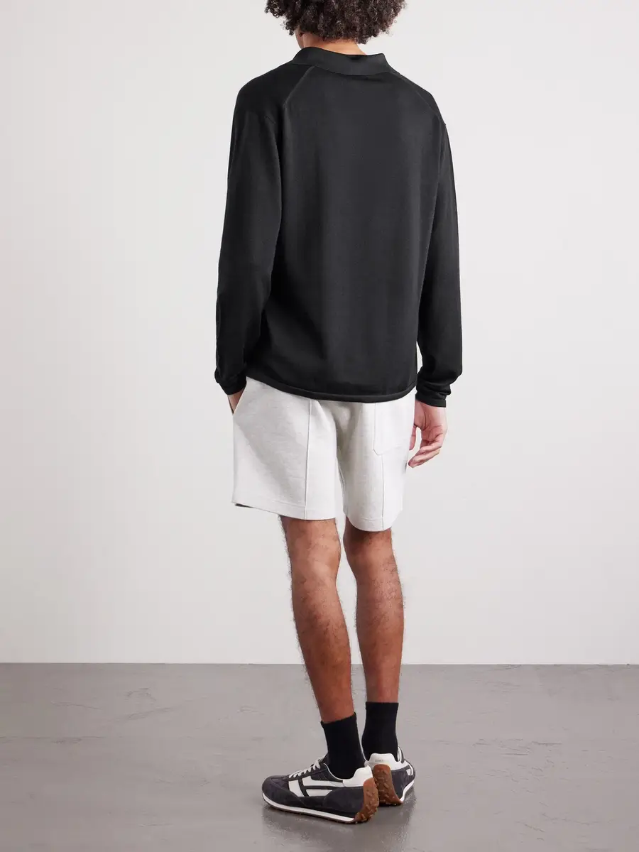 Tom Ford Cashmere and Silk-Blend Polo Shirt - Men | Thumbnail 4