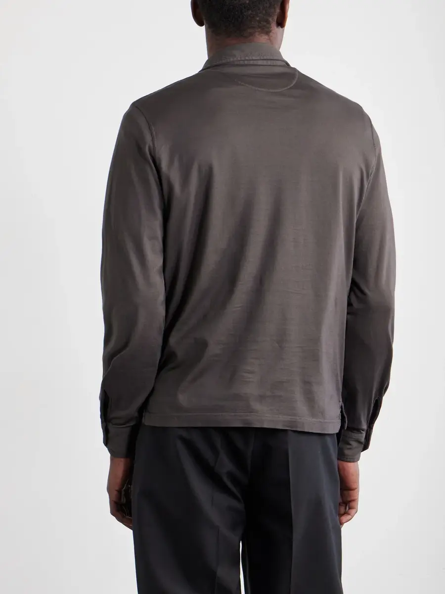FEDELI Cotton-Jersey Polo Shirt - Men | Thumbnail 4 FEDELI Cotton-Jersey Polo Shirt - Men | Thumbnail 4