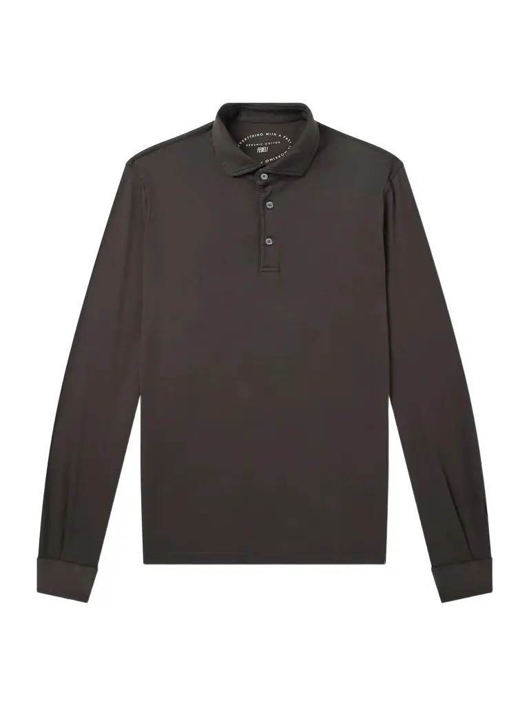 FEDELI Cotton-Jersey Polo Shirt - Men | Image 1 FEDELI Cotton-Jersey Polo Shirt - Men | Image 1