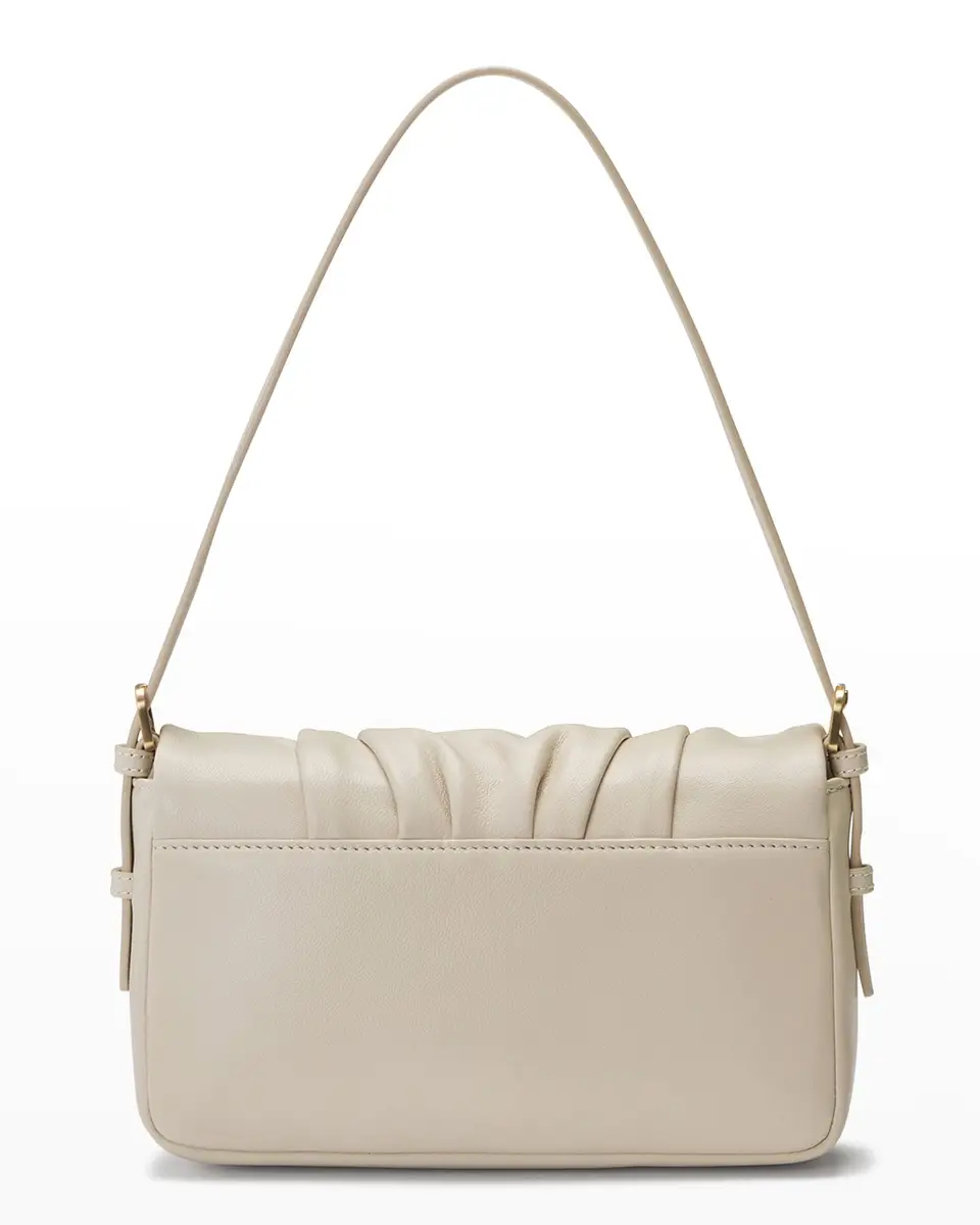 Oryany Bell Flap Ruched Leather Shoulder Bag | Thumbnail 3