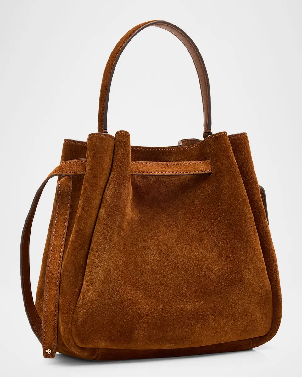 Tory Burch Romy Belted Suede Bucket Bag | Thumbnail 3 Tory Burch Romy Belted Suede Bucket Bag | Thumbnail 3