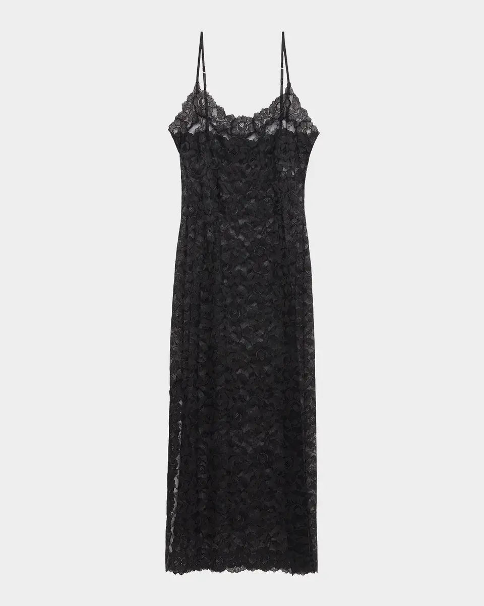 Natori Peony Side-Slit Floral Lace Nightgown | Thumbnail 2 Natori Peony Side-Slit Floral Lace Nightgown | Thumbnail 2