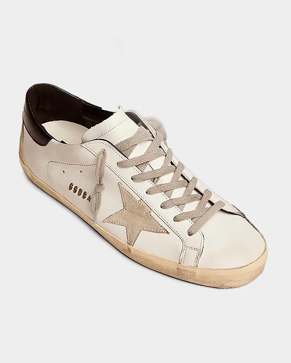 Golden Goose Men's Super-Star Leather Low-Top Sneakers | Thumbnail 5