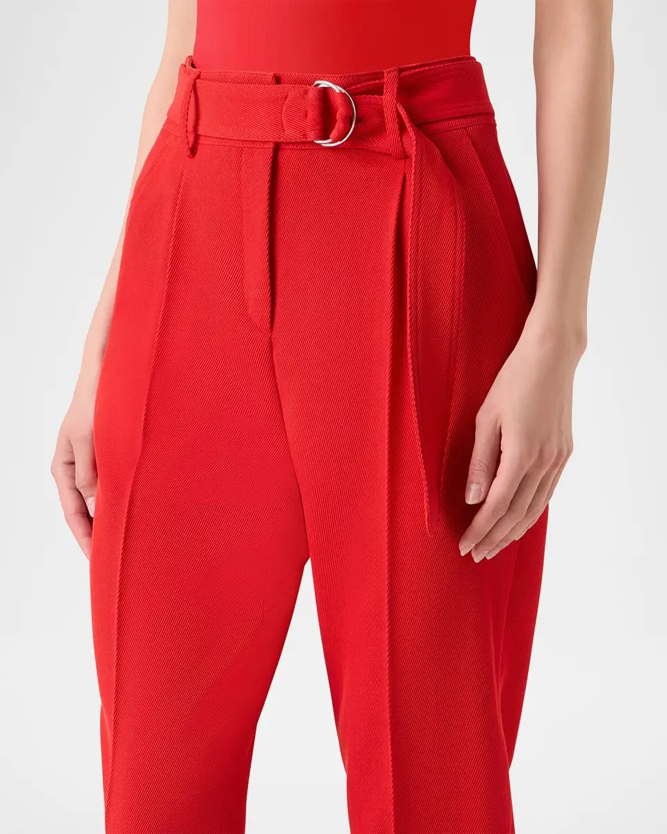 Akris punto Fred Wool Tricotine Tapered-Leg Ankle Pants With Belt | Thumbnail 5 Akris punto Fred Wool Tricotine Tapered-Leg Ankle Pants With Belt | Thumbnail 5