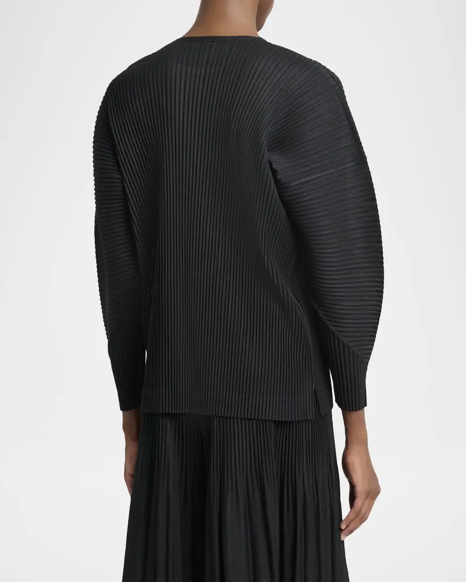 Homme Plissé Issey Miyake Men's Pleated Long-Sleeve Shirt | Thumbnail 3 Homme Plissé Issey Miyake Men's Pleated Long-Sleeve Shirt | Thumbnail 3