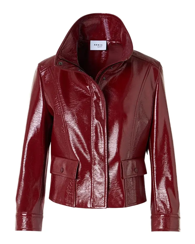 Akris punto Faux-Leather Trucker Jacket | Image 1 Akris punto Faux-Leather Trucker Jacket | Image 1