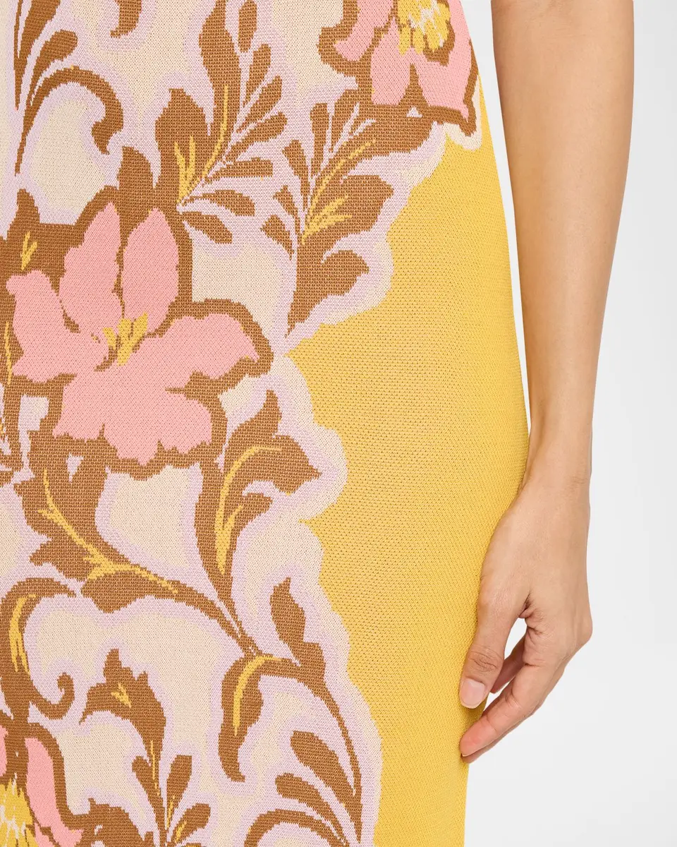 MISA Los Angeles Fletcher Floral Knit Strapless Dress | Thumbnail 5 MISA Los Angeles Fletcher Floral Knit Strapless Dress | Thumbnail 5