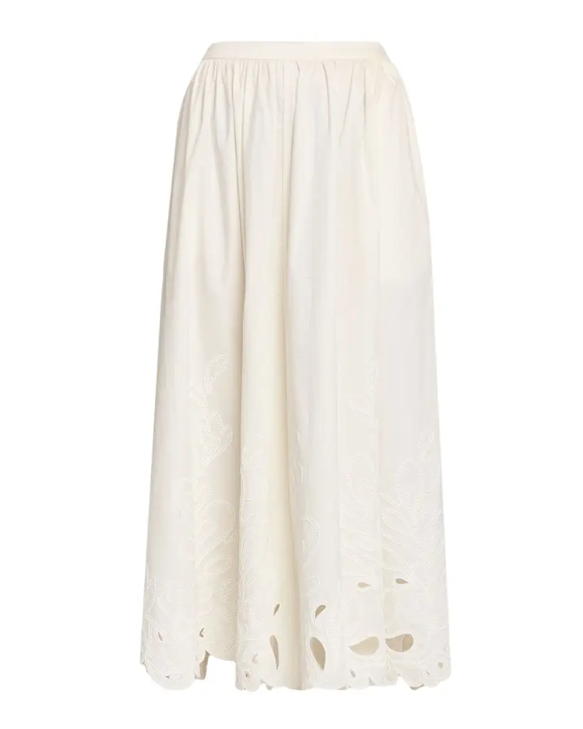 Cinq à Sept Espe Paisley Bloom Midi Skirt | Image 1 Cinq à Sept Espe Paisley Bloom Midi Skirt | Image 1