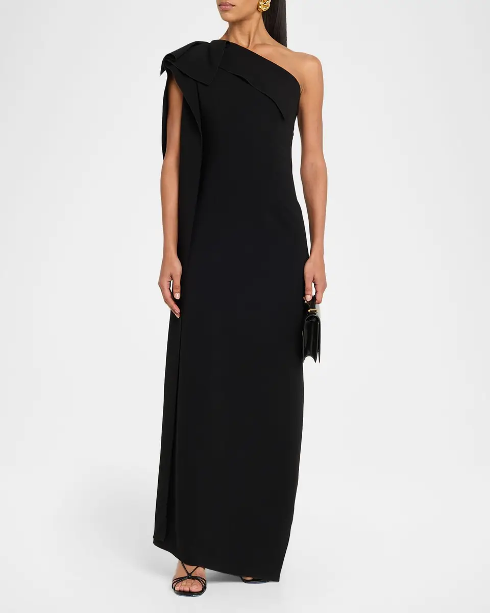 FFORME Andie Asymmetric Column Gown | Thumbnail 4 FFORME Andie Asymmetric Column Gown | Thumbnail 4