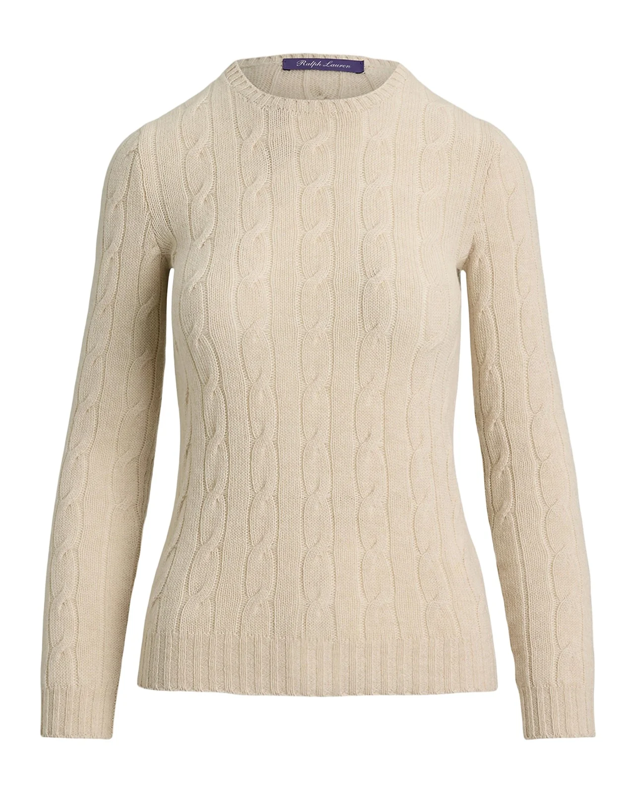 Cable-Knit Cashmere Crewneck Sweater Cable-Knit Cashmere Crewneck Sweater