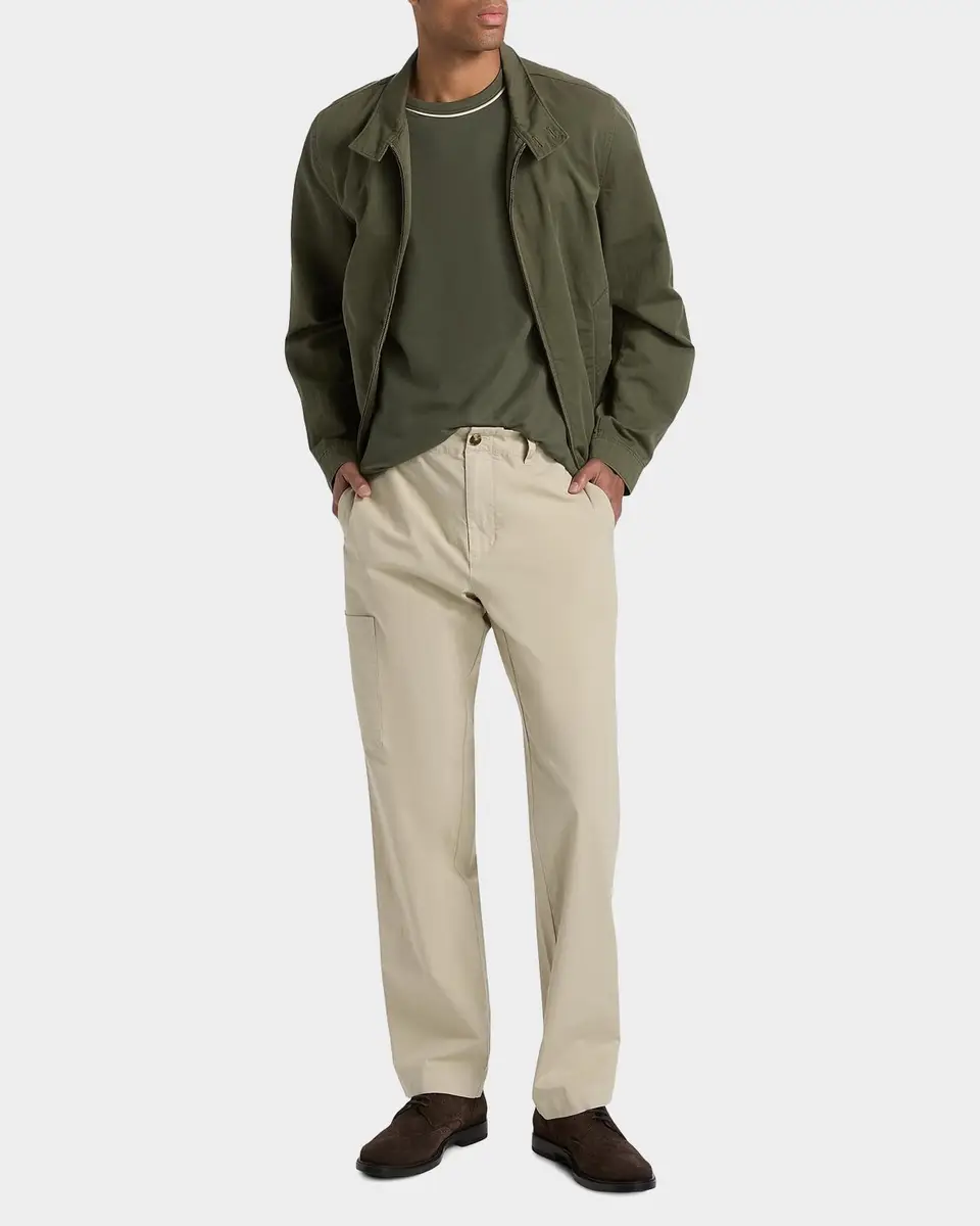 Vince Men's Pima Cotton Pique Tipped Crewneck T-Shirt | Thumbnail 2