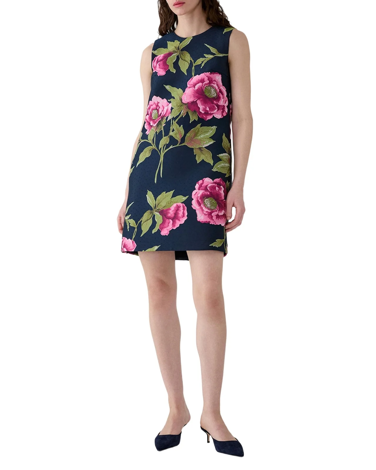 Floral Sleeveless Shift Minidress