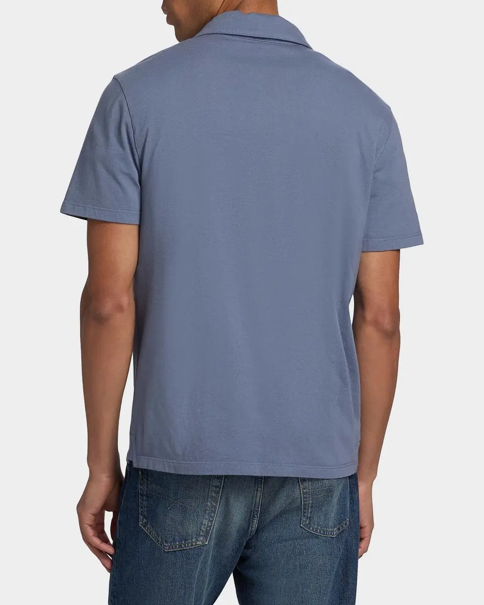 Vince Men's Garment-Dyed Polo Shirt | Thumbnail 3 Vince Men's Garment-Dyed Polo Shirt | Thumbnail 3