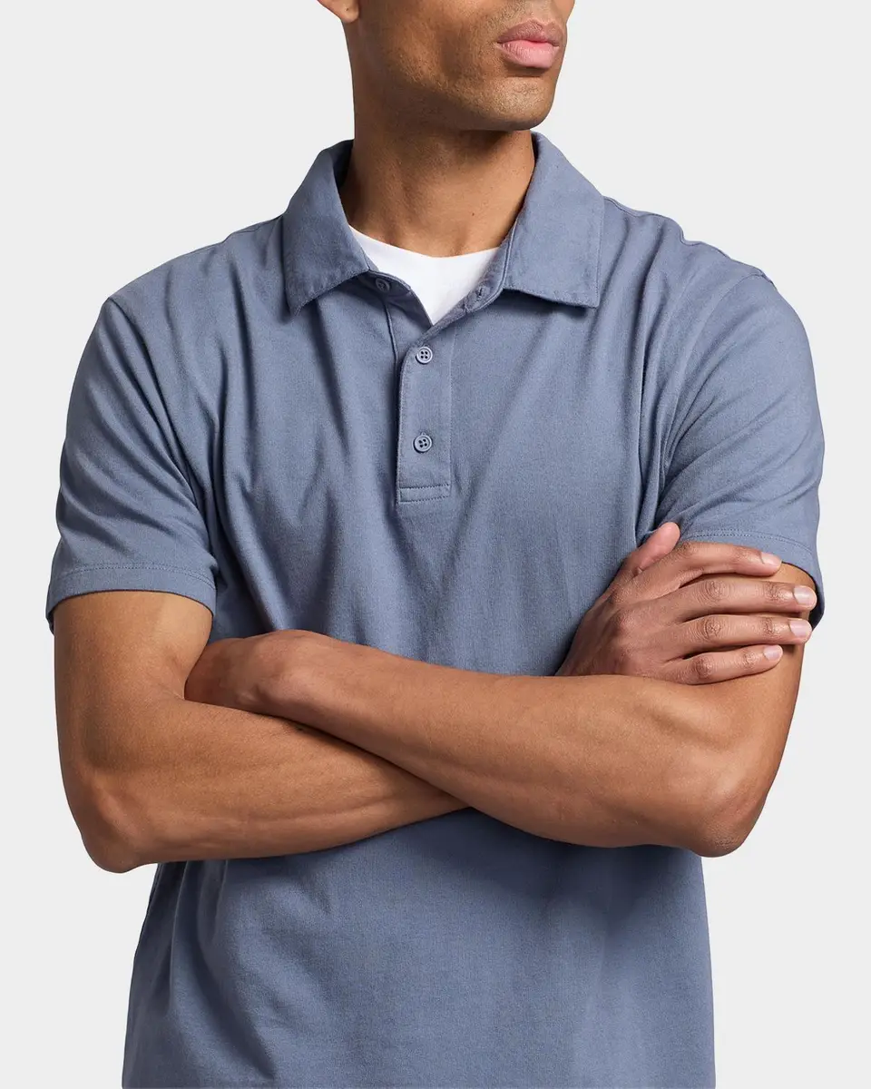 Vince Men's Garment-Dyed Polo Shirt | Thumbnail 5 Vince Men's Garment-Dyed Polo Shirt | Thumbnail 5
