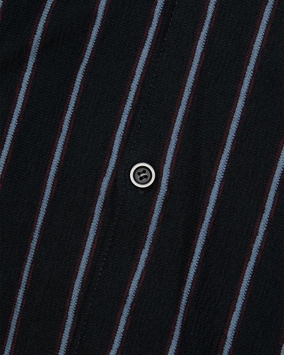 Vince Men's Stripe Terry Short-Sleeve Shirt | Thumbnail 6 Vince Men's Stripe Terry Short-Sleeve Shirt | Thumbnail 6