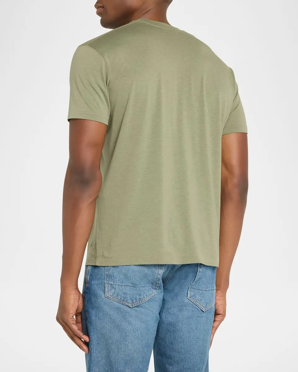 Tom Ford Men's Lyocell-Cotton Crewneck T-Shirt | Thumbnail 3 Tom Ford Men's Lyocell-Cotton Crewneck T-Shirt | Thumbnail 3