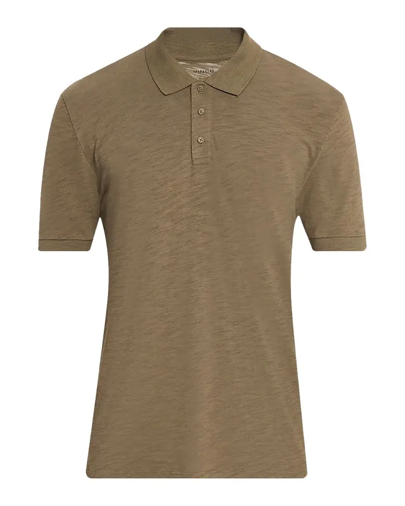 Men's Cotton Heathered Polo Shirt