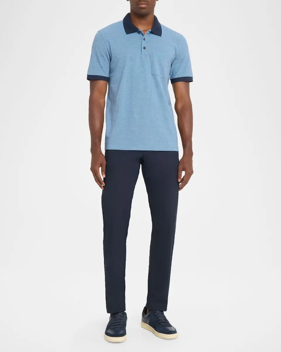 Theory Men's Birdseye Pique Pocket Polo Shirt | Thumbnail 2