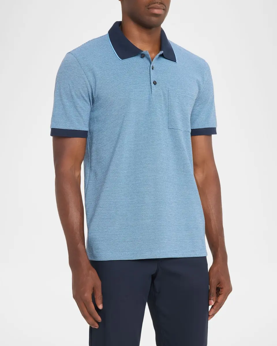Theory Men's Birdseye Pique Pocket Polo Shirt | Thumbnail 4