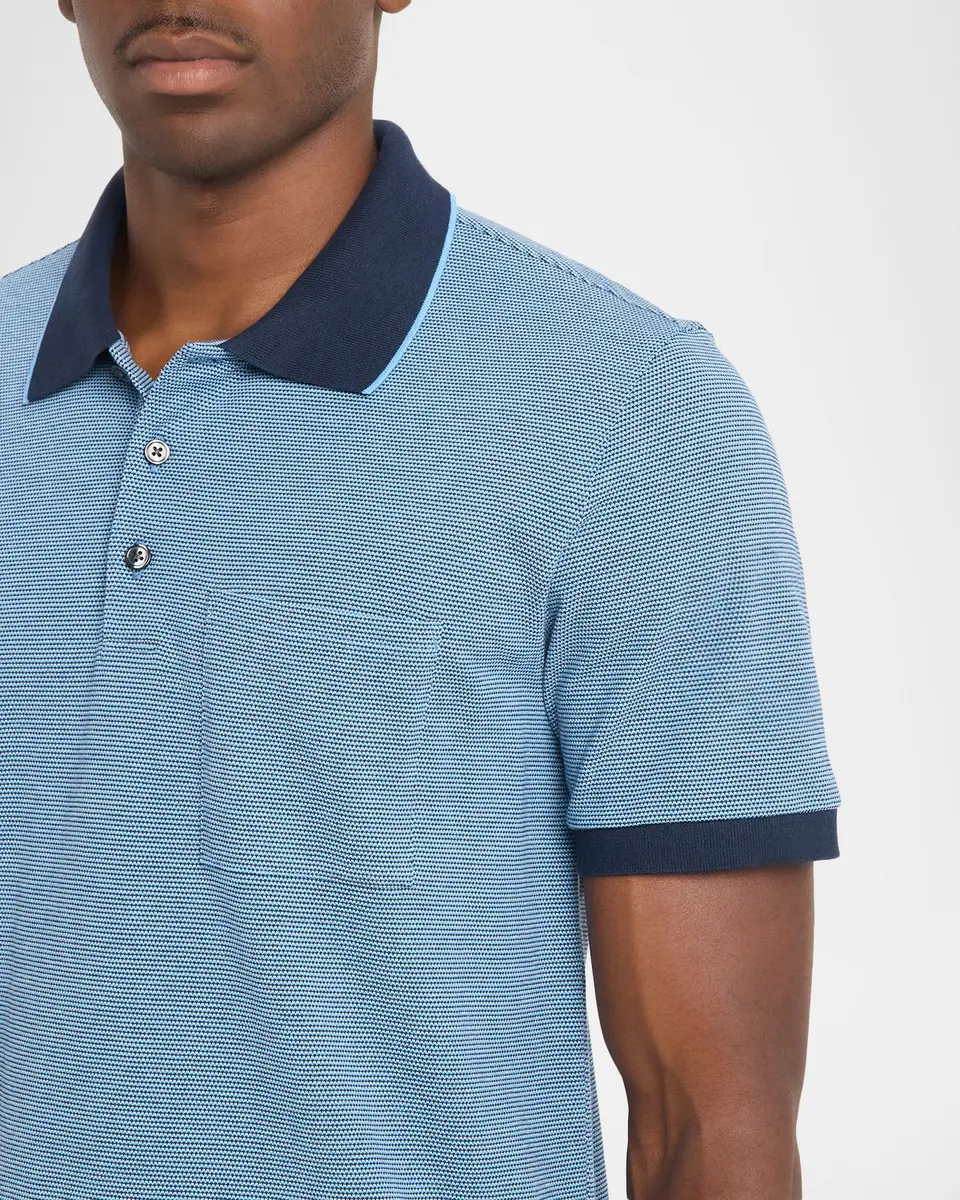 Theory Men's Birdseye Pique Pocket Polo Shirt | Thumbnail 5