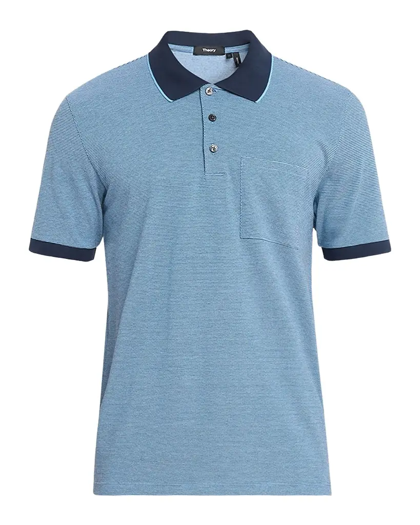 Theory Men's Birdseye Pique Pocket Polo Shirt | Image 1 Theory Men's Birdseye Pique Pocket Polo Shirt | Image 1