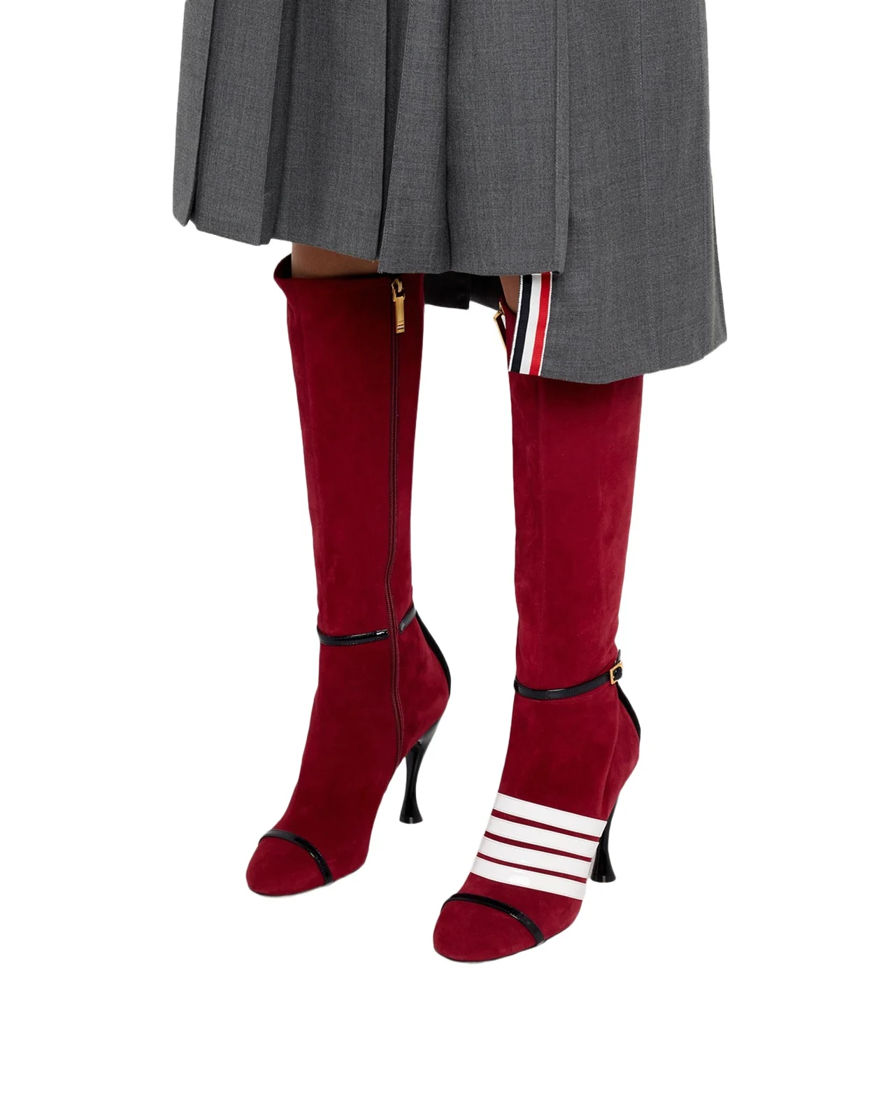 105mm Trompe L 'oeil Suede Knee-High Boots 105mm Trompe L 'oeil Suede Knee-High Boots