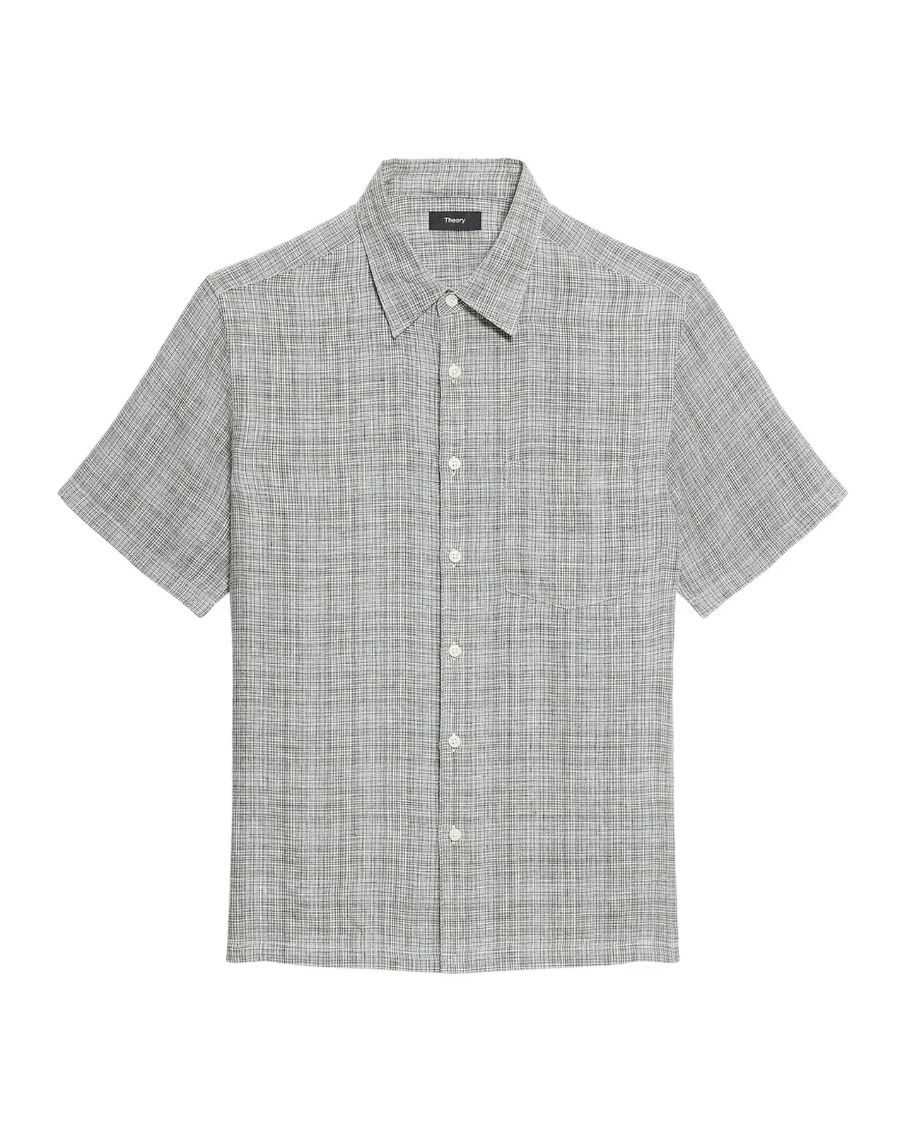 Men's Irving Plaid Linen Shirt Men's Irving Plaid Linen Shirt