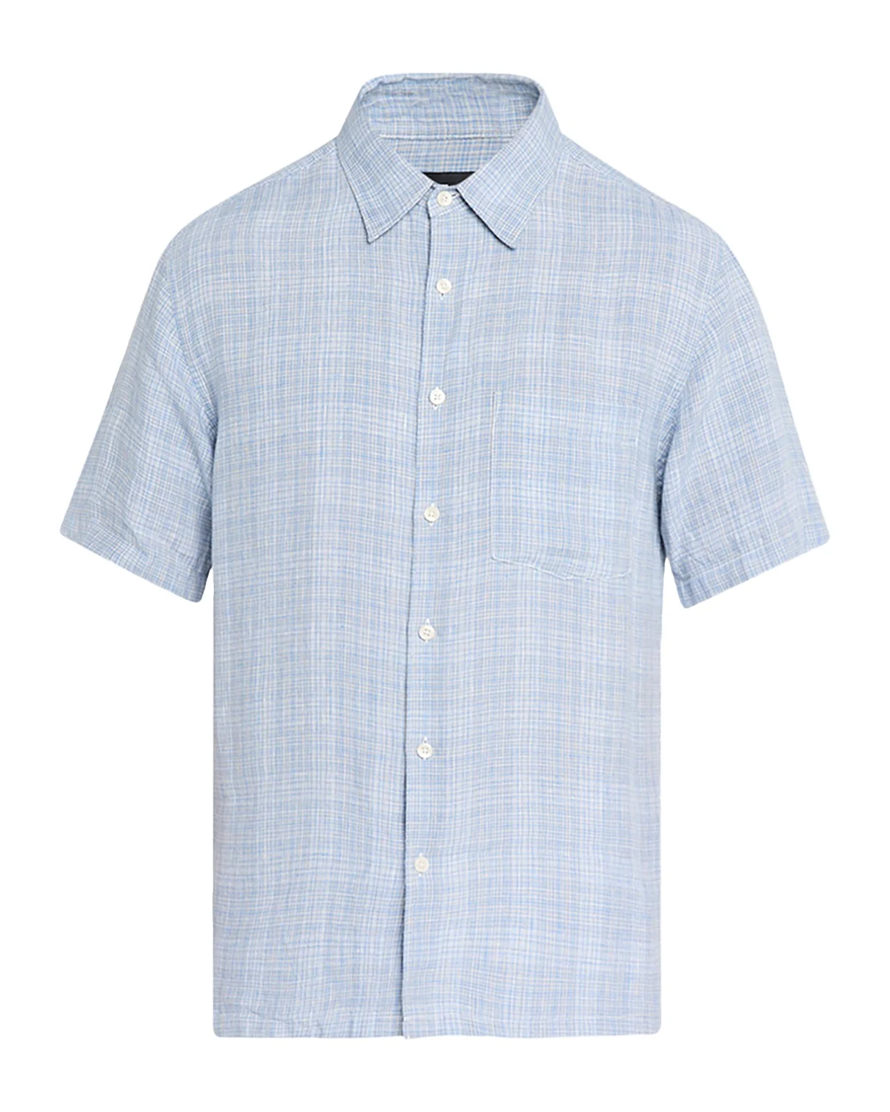 Men's Irving Plaid Linen Shirt Men's Irving Plaid Linen Shirt