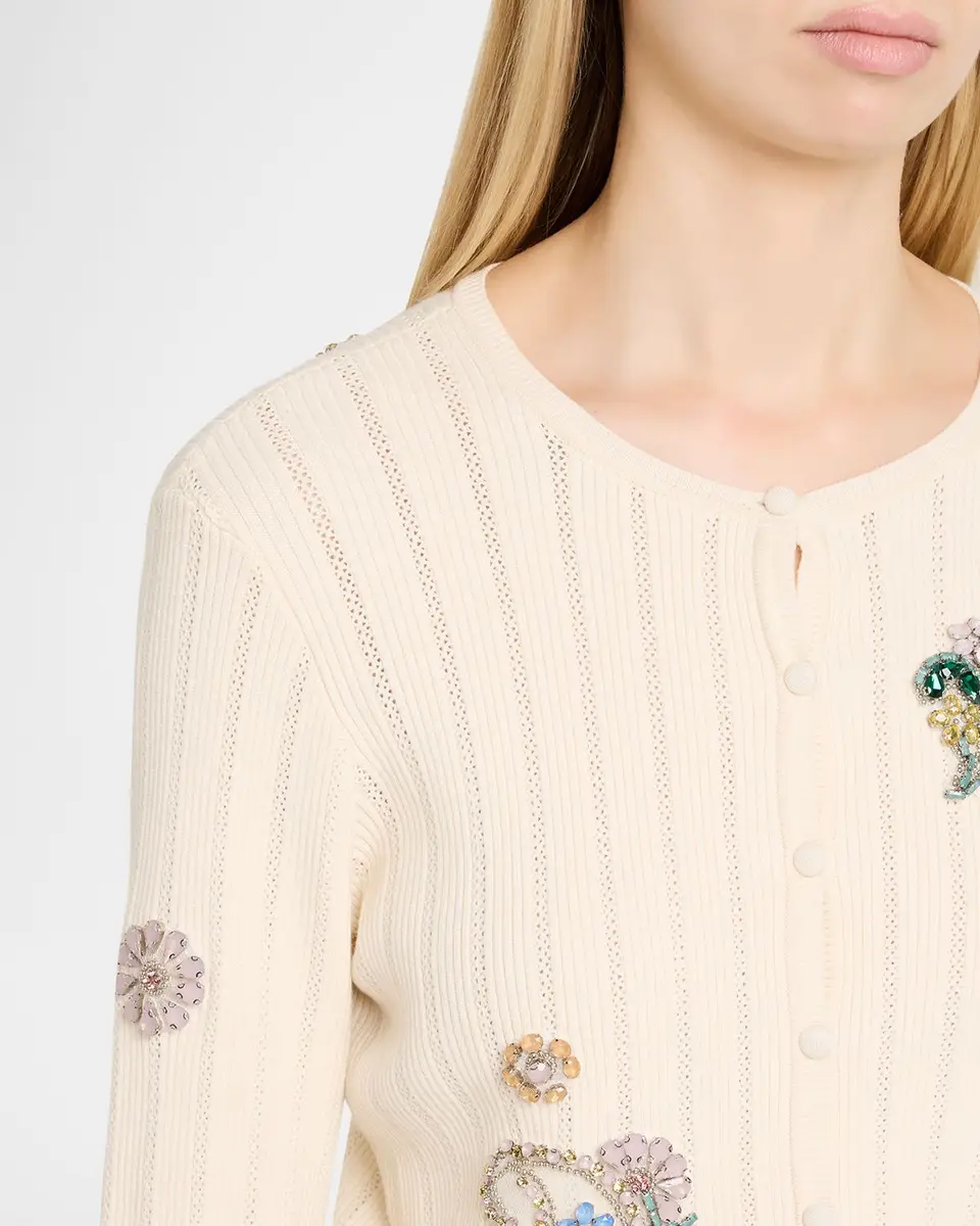 Cinq à Sept Allison Embellished Cardigan | Thumbnail 5