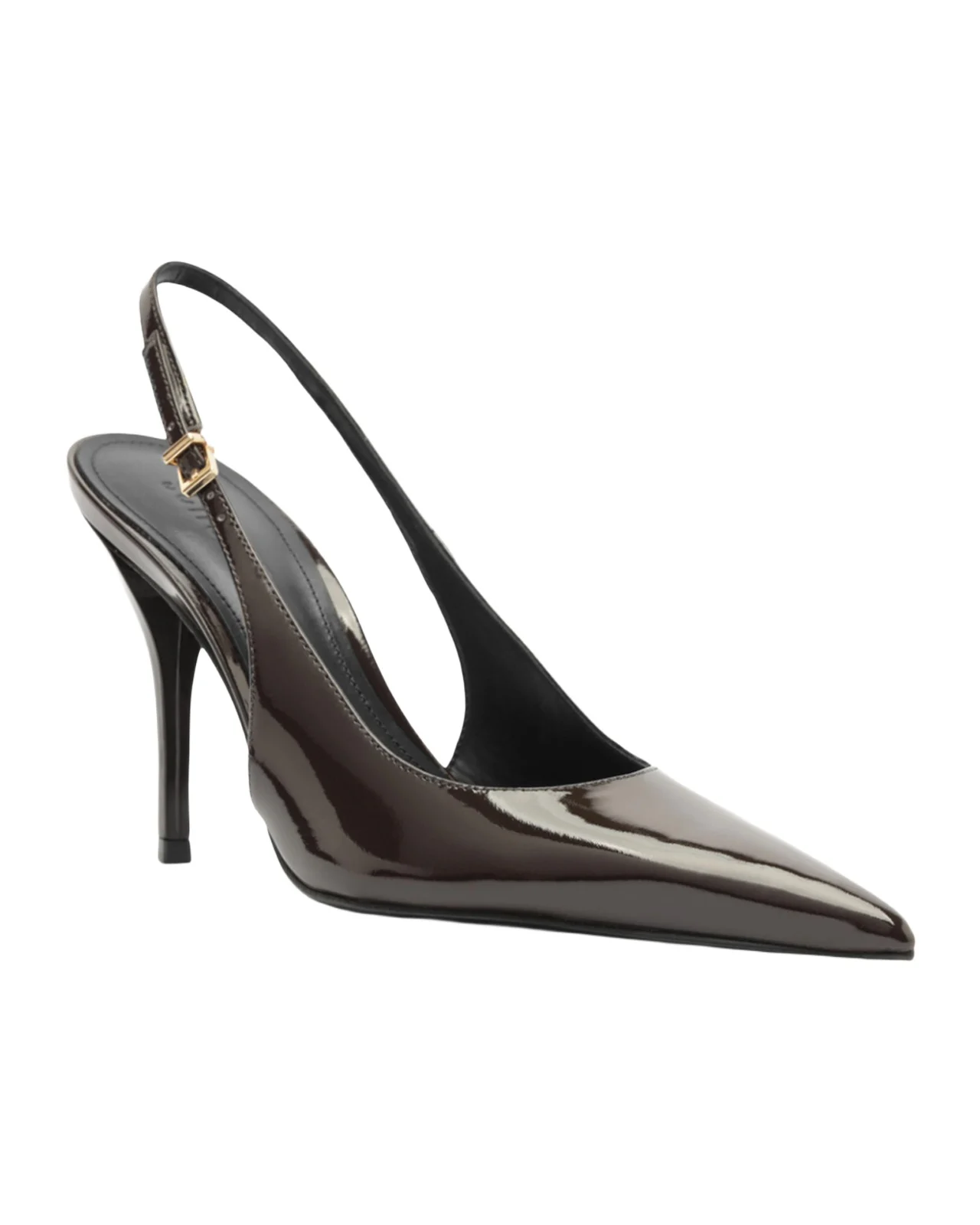 100mm Liora Patent Leather Slingback Pumps