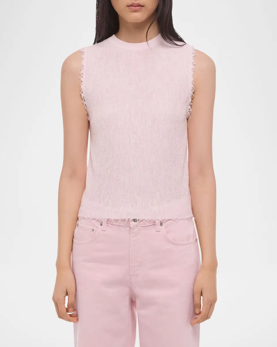 Helmut Lang Raw Edge Tank Top | Thumbnail 4 Helmut Lang Raw Edge Tank Top | Thumbnail 4