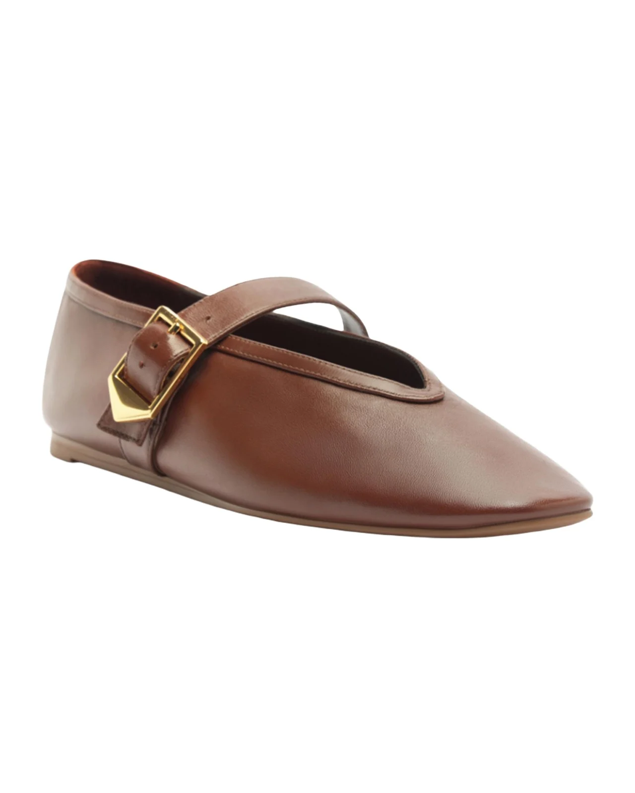 Vick Leather Mary Jane Ballerina Flats Vick Leather Mary Jane Ballerina Flats