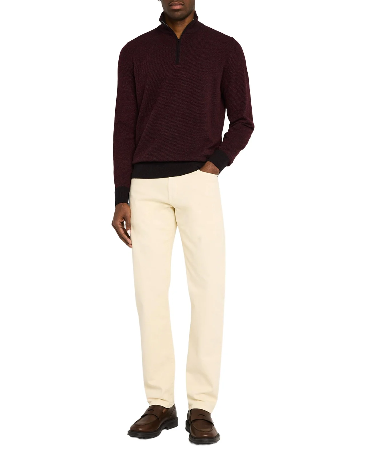 Men's Roadster 1/4-Zip Cashmere Sweater