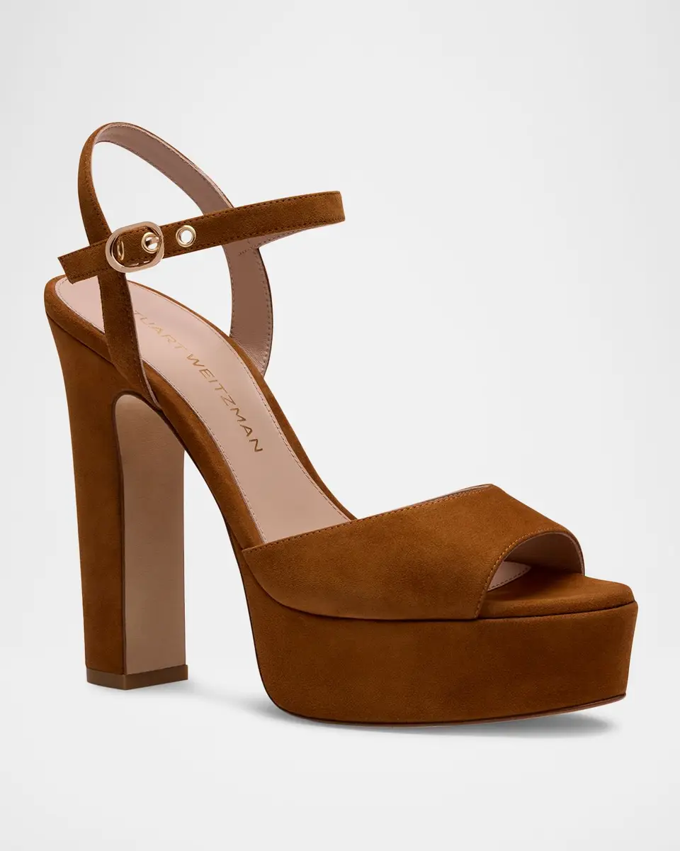 Stuart Weitzman 130mm Reade Suede Platform Sandals | Thumbnail 2 Stuart Weitzman 130mm Reade Suede Platform Sandals | Thumbnail 2