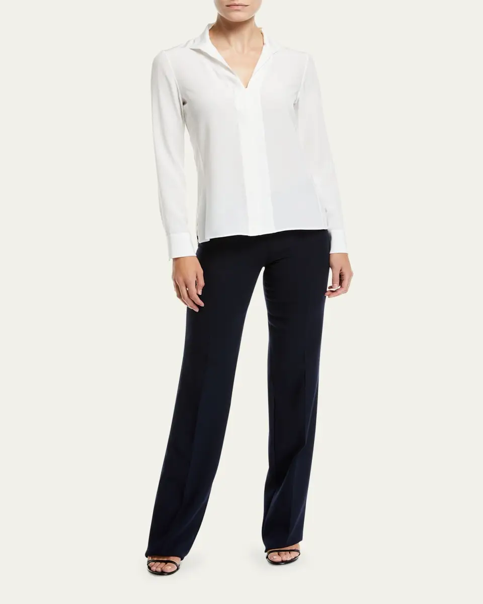 Akris Carole Straight-Leg Wool Double-Face Pants | Thumbnail 2 Akris Carole Straight-Leg Wool Double-Face Pants | Thumbnail 2