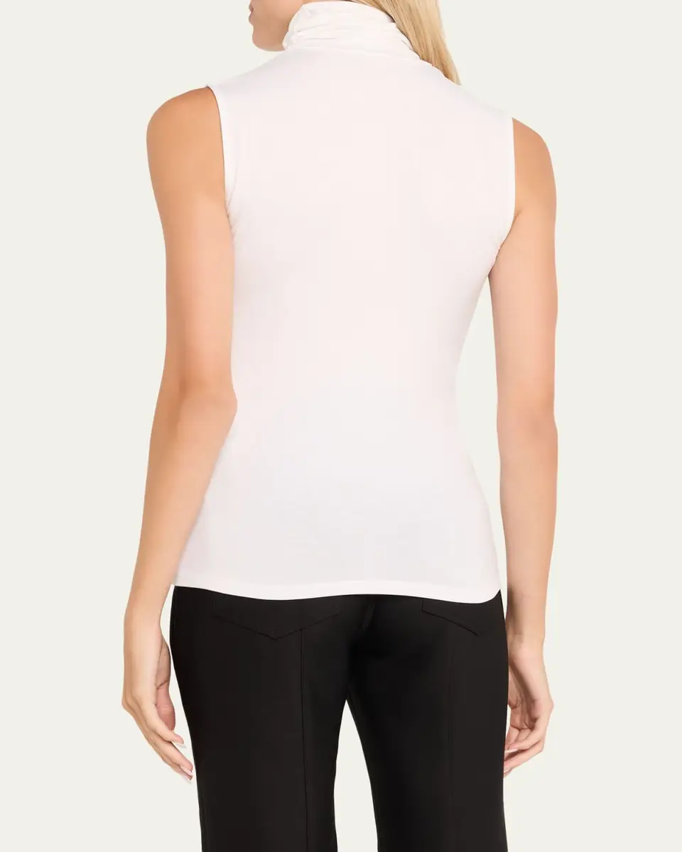 MAJESTIC FILATURES Soft Touch Viscose Sleeveless Turtleneck Top | Thumbnail 3 MAJESTIC FILATURES Soft Touch Viscose Sleeveless Turtleneck Top | Thumbnail 3