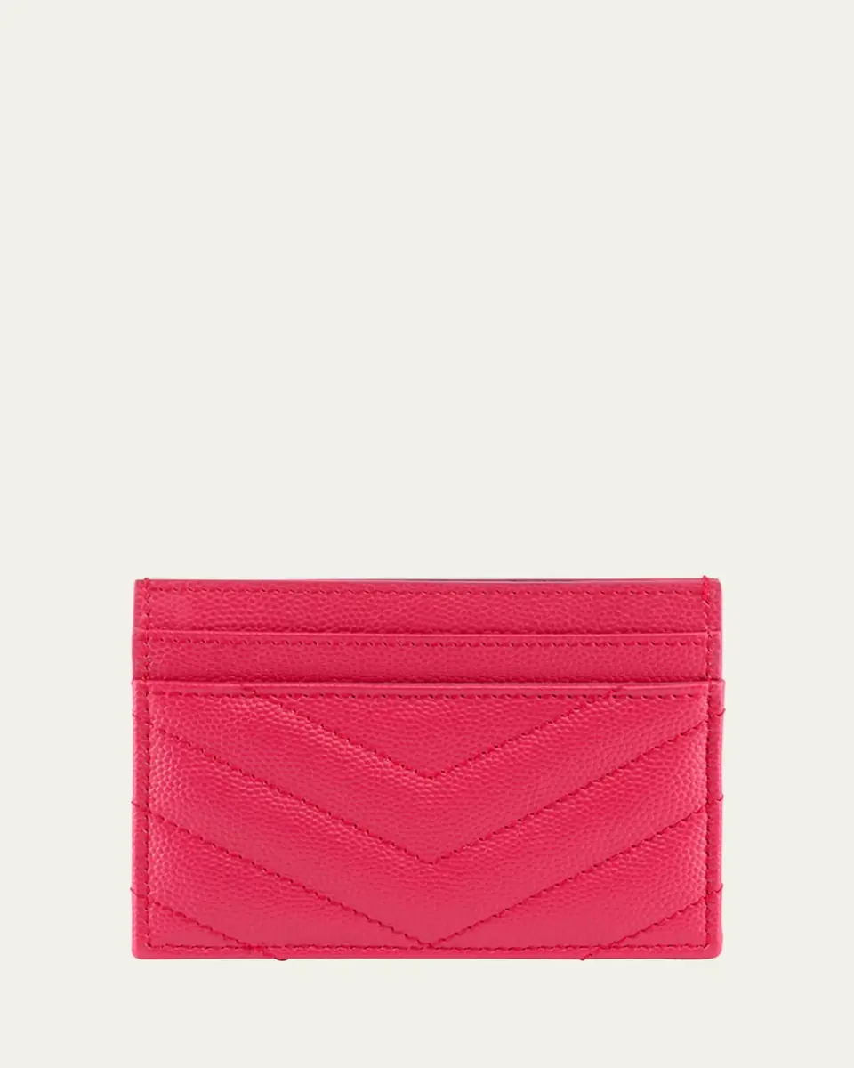 Saint Laurent Cassandre YSL Monogram Card Case in Grained Leather | Thumbnail 7 Saint Laurent Cassandre YSL Monogram Card Case in Grained Leather | Thumbnail 7