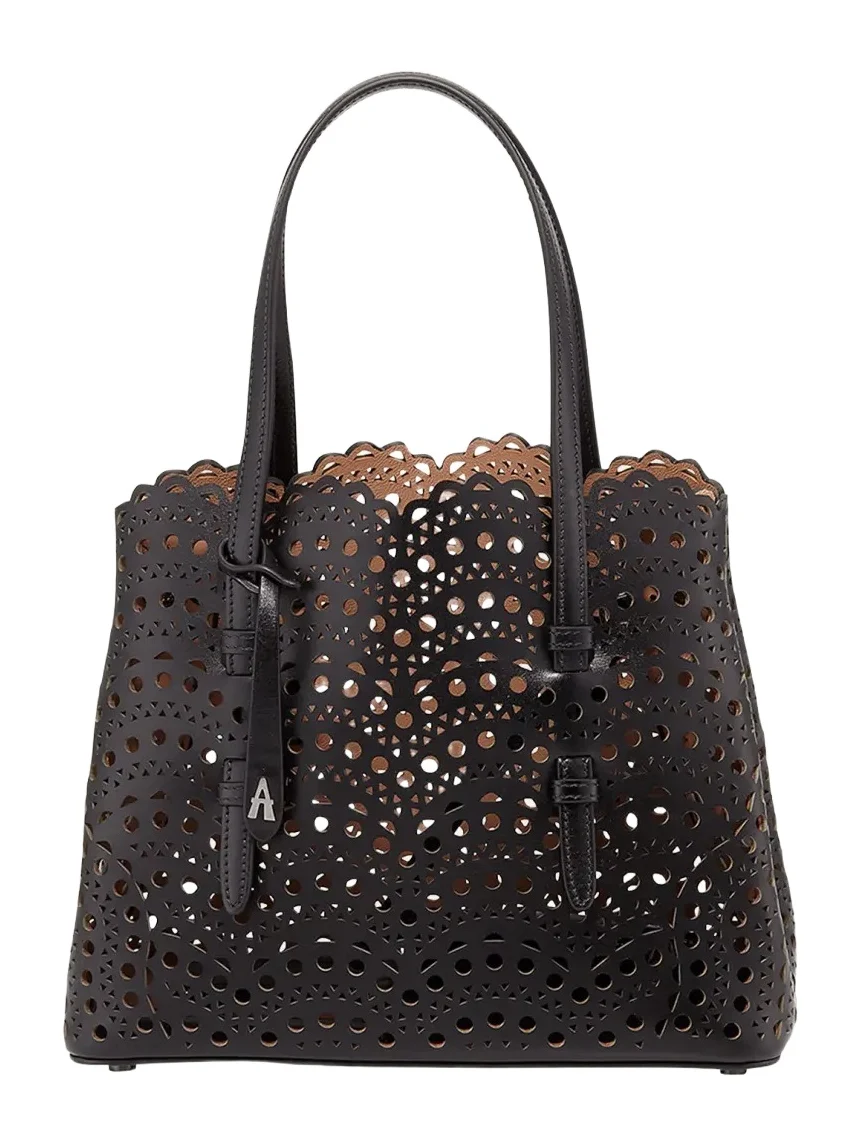 Mina 25 Tote Bag in Vienne Wave Perforated Leather Mina 25 Tote Bag in Vienne Wave Perforated Leather