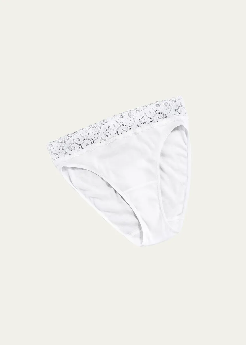 Hanro Moments High-Cut Lace-Trim Briefs | Thumbnail 5 Hanro Moments High-Cut Lace-Trim Briefs | Thumbnail 5