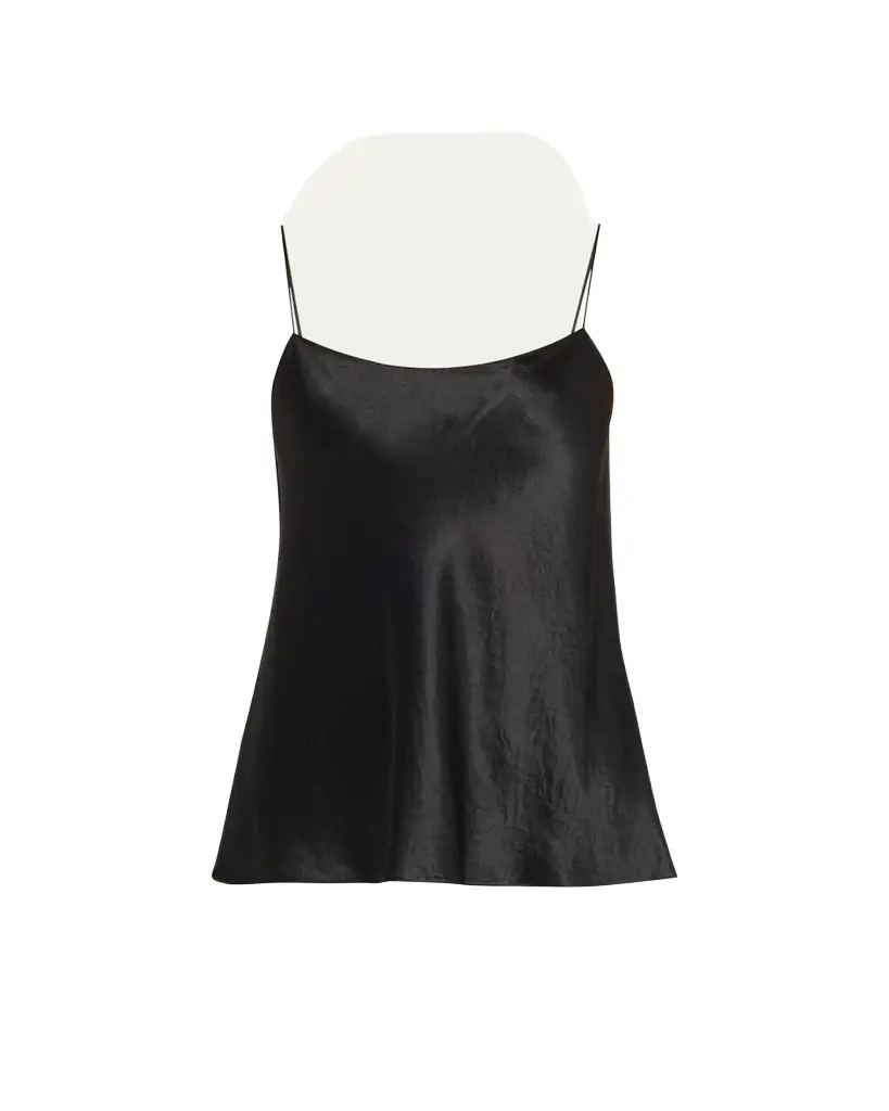 Satin Scoop-Neck Cami Satin Scoop-Neck Cami