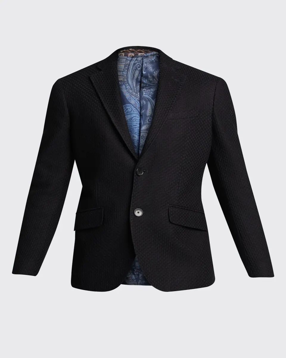 Etro Men's Basic Knit Blazer | Thumbnail 5 Etro Men's Basic Knit Blazer | Thumbnail 5